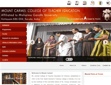 Tablet Screenshot of mountcarmelcollege.com